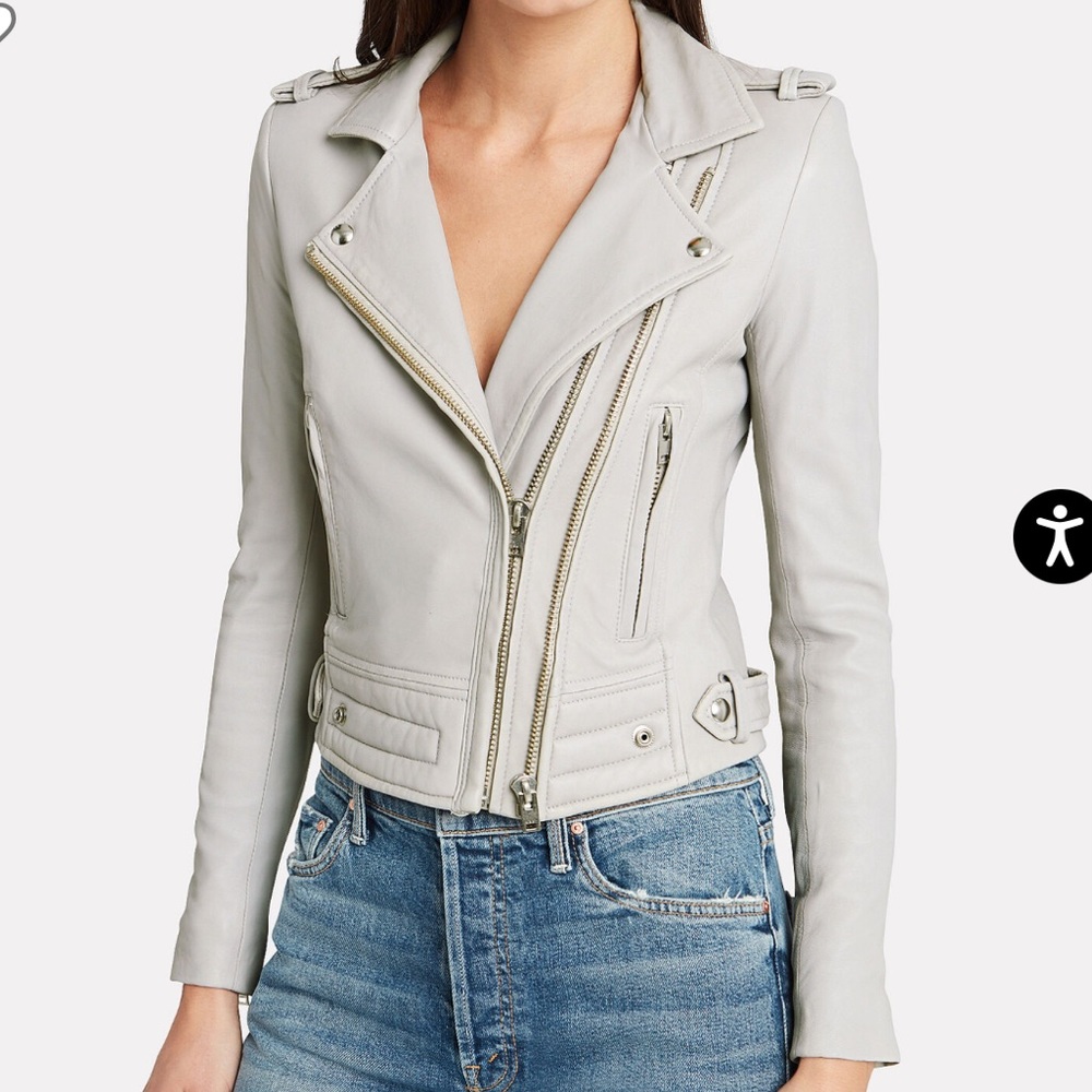 IRO Luiga leather Moto Jacket